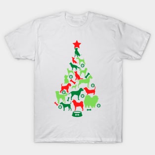 Dog Lover's Christmas Tree T-Shirt